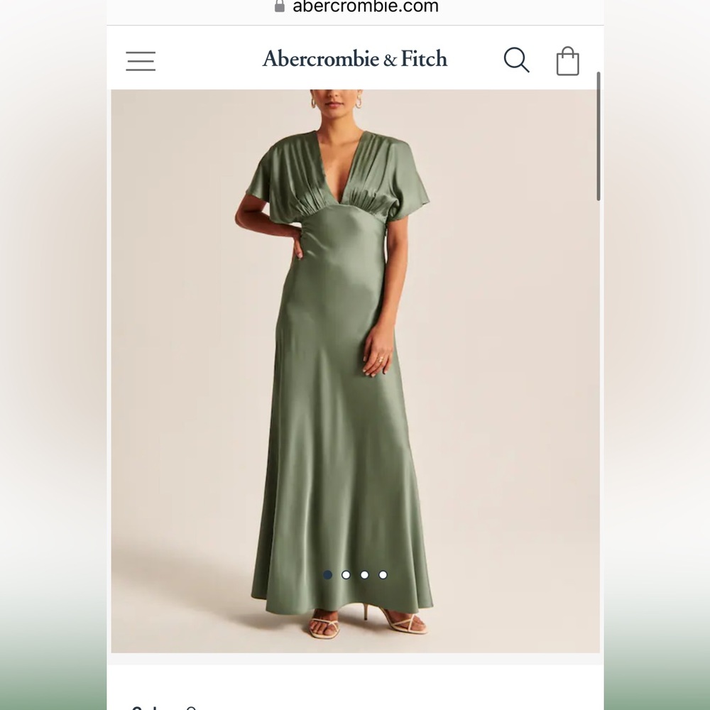 COPY - Abercrombie & Fitch flutter sleeve gown